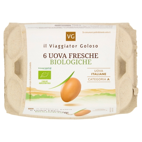 6 Uova Fresche il Viaggiator Goloso il Biologico